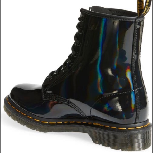 - Dr Martens Patent Leather Black Rainbow Bo… - Picture 2 of 5